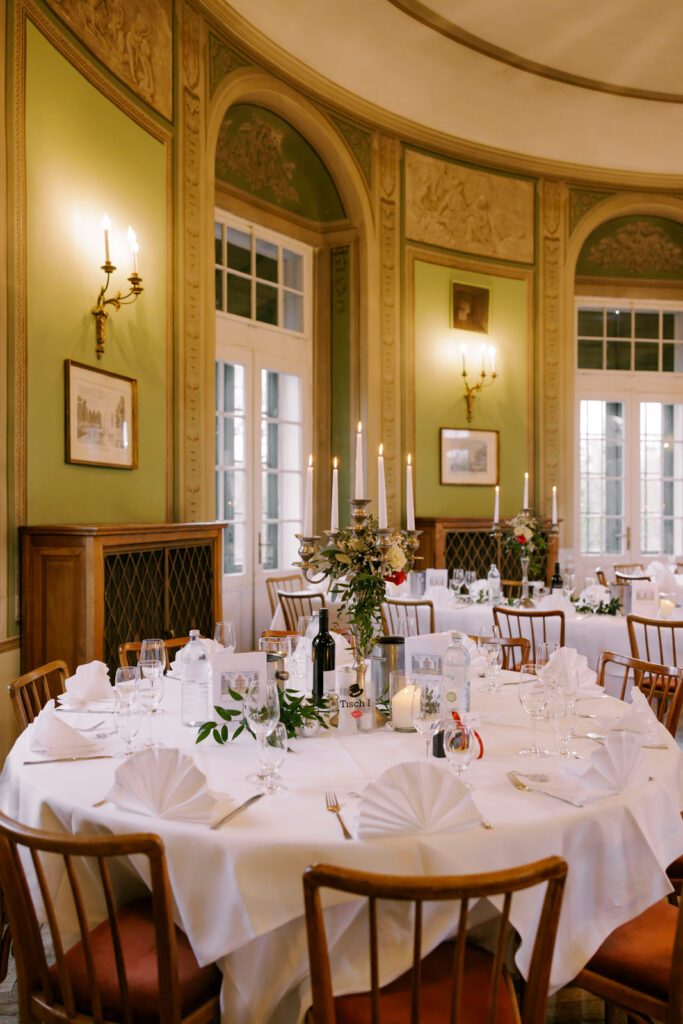 Tischsetting Hochzeit Lusthaus Wien